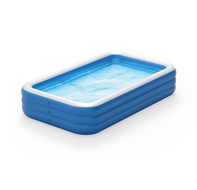 Green Lion Inflatable Swimming Pool Big, Sun Protection, Force Support, Odorless, PVC, 1000L - Blue