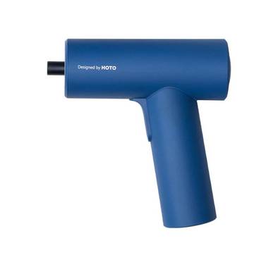 HOTO Cordless Electric Screwdriver QWLSD008, 2000mAh Battery Capacity, Type-C Charging, 10 Different Series of Screwdriver's Head - Blue