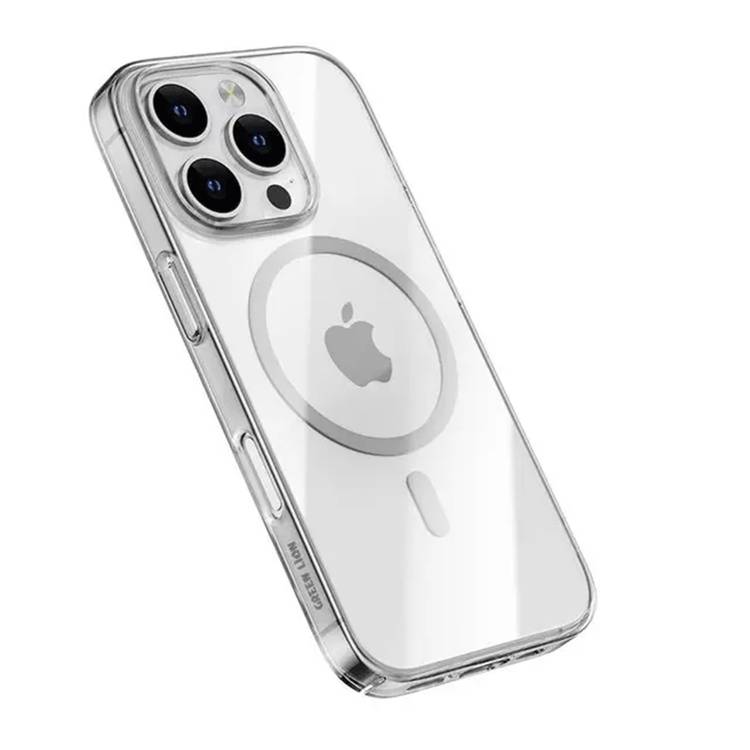 Green Lion MegSafe Delgado Case for iPhone 16 Pro, Camera Protection, Anti Scratch, Anti Fingerprint, Ultra Drop Protection, Ultra HD Clarity - Clear 