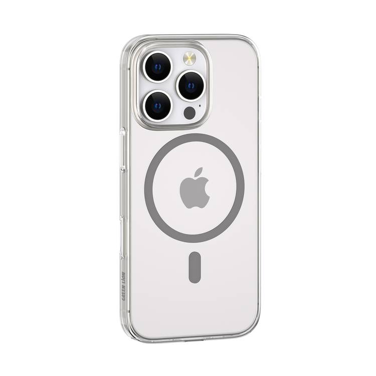 Green Lion MegSafe Delgado Case for iPhone 16 Pro, Camera Protection, Anti Scratch, Anti Fingerprint, Ultra Drop Protection, Ultra HD Clarity - Clear 