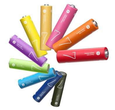MI AAA Rainbow Battery 10pcs Pack, 1.5V, Four-Fold Leak-Proof Technology, Alkaline Zinc-Manganese Dioxide Cell - Rainbow