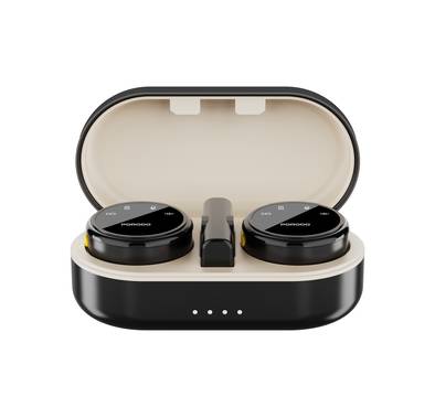 Porodo Wireless Microphone Dual Mic with Charging Case, 2...