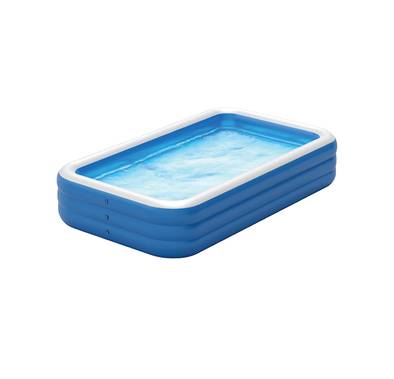 Green Lion Inflatable Swimming Pool with 880L Water Capacity, Small, PVC, Fits 5-7 People, Suitable for 3+ Years Old, Sun Protection, Force Support, Odorless - Blue
