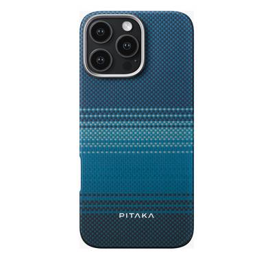 Pitaka Tactile Woven Ultra Slim Case for iPhone 16 Pro Max, Woven Touch, Compatible with MagSafe, Raised Camera Lip - Moonrise