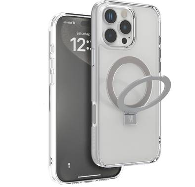 Levelo Verona Case for iPhone 16 Pro Max with Metal Kicks...