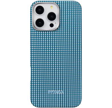 Pitaka Ultra Slim Case for iPhone 16 Pro Max, Compatible with MagSafe, 3D Grip Textured, Raised Camera Lip - Ocean Blue