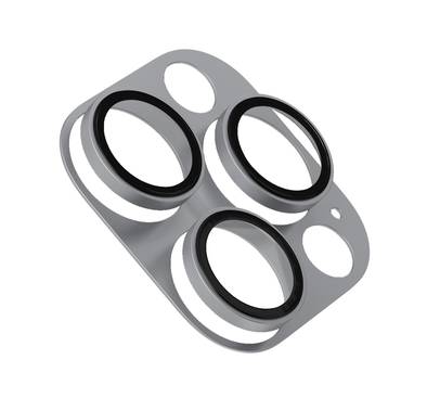 Levelo Trio Pro Camera Lens Protector for iPhone 16 Pro/Pro Max, High Transmittance, Aluminum Alloy Frame, Anti Fingerprint, Easy Snap On, Anti Scratch - White