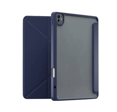 Levelo Conver Clear Back Hybrid Case for iPad Pro 11", Lightweight Design, Precise Cut-Outs, Easy Snap-On - Blue 