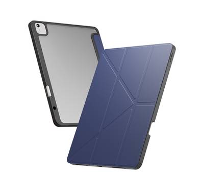 Levelo Conver Clear Back Hybrid Case for iPad Air 11", Lightweight Design, Precise Cut-Outs, Easy Snap-On - Blue 