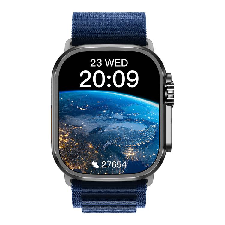 Buy Porodo Blue Supremo Smart Watch in UAE Bluetooth Calling Android iOS Blue PB SUPREMOBK BU