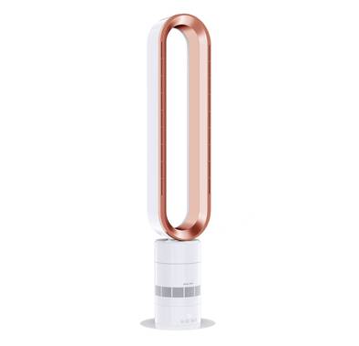 Green Lion Rechargeable Air Cooler, 8 Hours Working Time, 71° Body Sway Airflow Rotation, 8000mAh Battery Capacity, DC Brushless Motor, Easy to Clean, UK Plug Adapter, Timer - Gold & White