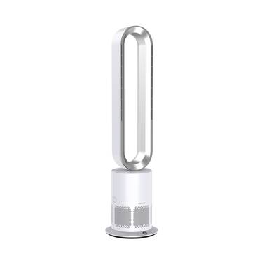Green Lion Air Cooler with Air Purification, 80° Body Sway, 15-20m² Filter Applicable Area, Hepa11 Filter, Bladeless Design, up to 9 Hours Timer, Low Noise - Silver & White