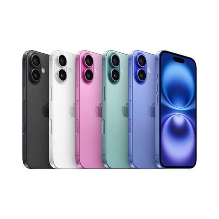 Apple iPhone 16 with 256GB Capacity, 6.1‑inch Screen Size, USB-C Connector Type, 6‑Core CPU, 5‑Core GPU, 5G Network Technology, Splash, Water & Dust Resistant, Middle East Version - Black