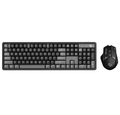 Porodo Gaming Wireless Keyboard with Mouse, 1600 DPI, Plu...