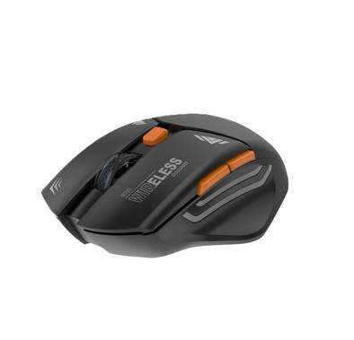 Porodo Gaming Wireless Mouse, 3 Levels DPI, 10m Wireless Range, Power Saving Technology, Mac & Windows Compatible - Black