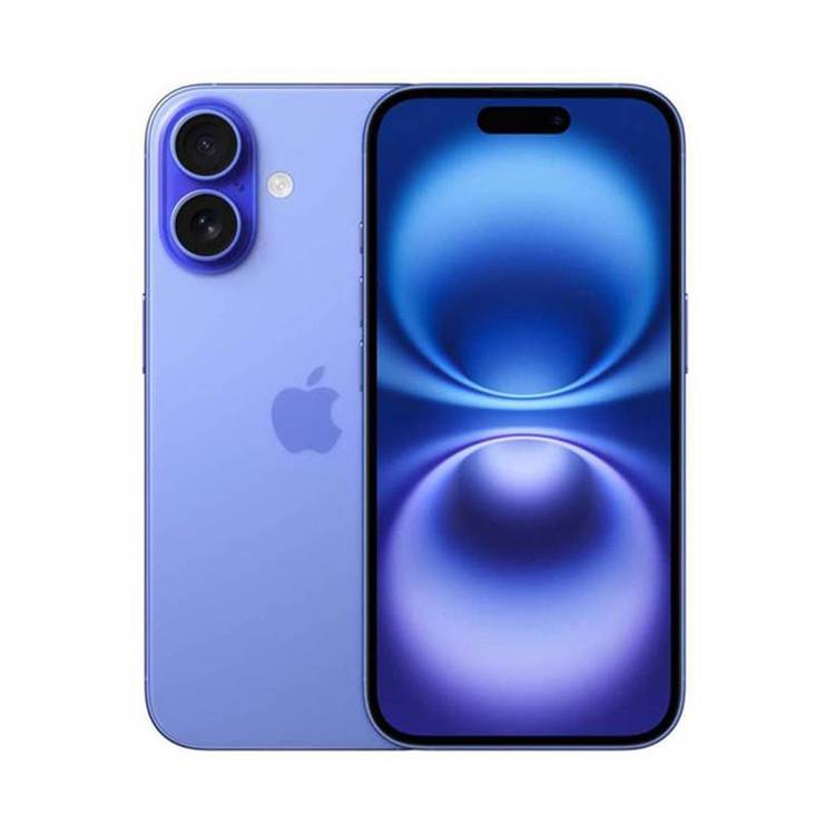 Apple iPhone 16 Plus with 128GB Capacity, 6.7‑inch Screen Size, USB-C Connector Type, 6‑Core CPU, 5‑Core GPU, 5G Network Technology, Splash, Water & Dust Resistant, Middle East Version - Ultramarine