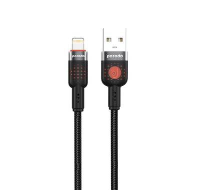 Porodo Aluminum Alloy Braided Cable USB-A to Lightning 1....