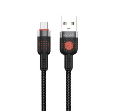 Porodo Aluminum Alloy Braided Cable USB to Micro 1.2m, 48...