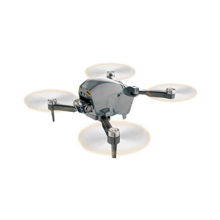 Porodo Aerovision FPV Drone, Lithium Battery, 100M Operational Distance, 360° Obstacle Avoidance, Optical Flow Positioning, 6 Axis Gyro Stabilizer, 15 Minutes Flying Time - Black