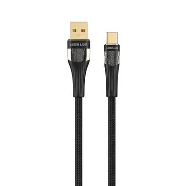 Green Lion Transparent Cable USB-A to USB-C, Wide Compati...