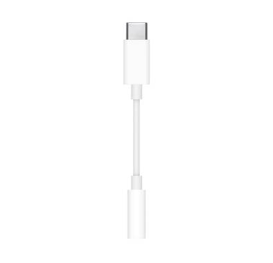 Apple USB-C to Headphone Jack Adapter, USB-C To Headphone Jack, Easy Connect - White