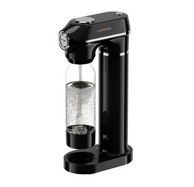  LePresso Sparkling Water Maker with 1L Capacity, Adjustable Fizz Pressure, Efficient Carbonation, Patented design, Pressure Release Button - Black 