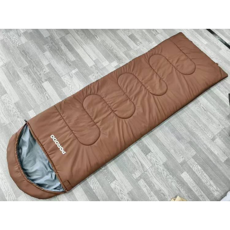 Porodo Lifestyle Camping Sleeping Bag With Heat Function, Versatile And Portable, High Quality Material - Brown