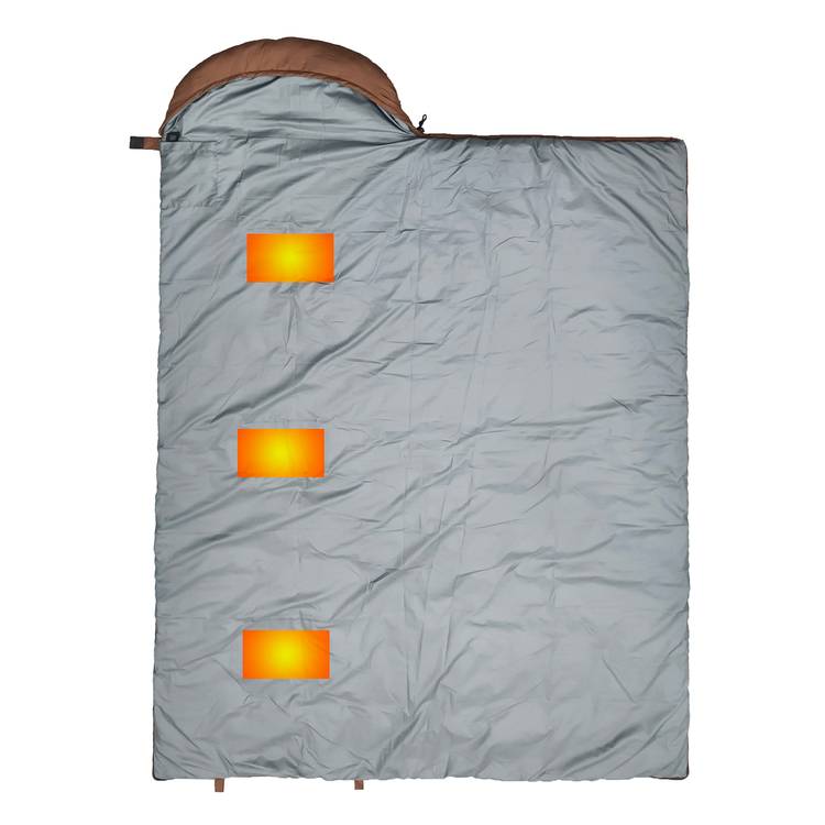Porodo Lifestyle Camping Sleeping Bag With Heat Function, Versatile And Portable, High Quality Material - Brown
