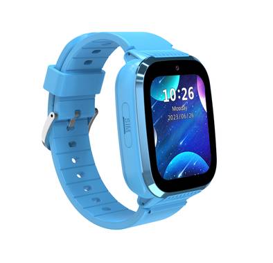  Porodo 4G Kids GPS 1.85 inches Smart Watch Junicare with Touch Display, 36 Hours Working Time, 3 Hours Charging Time, Video Calling - Blue