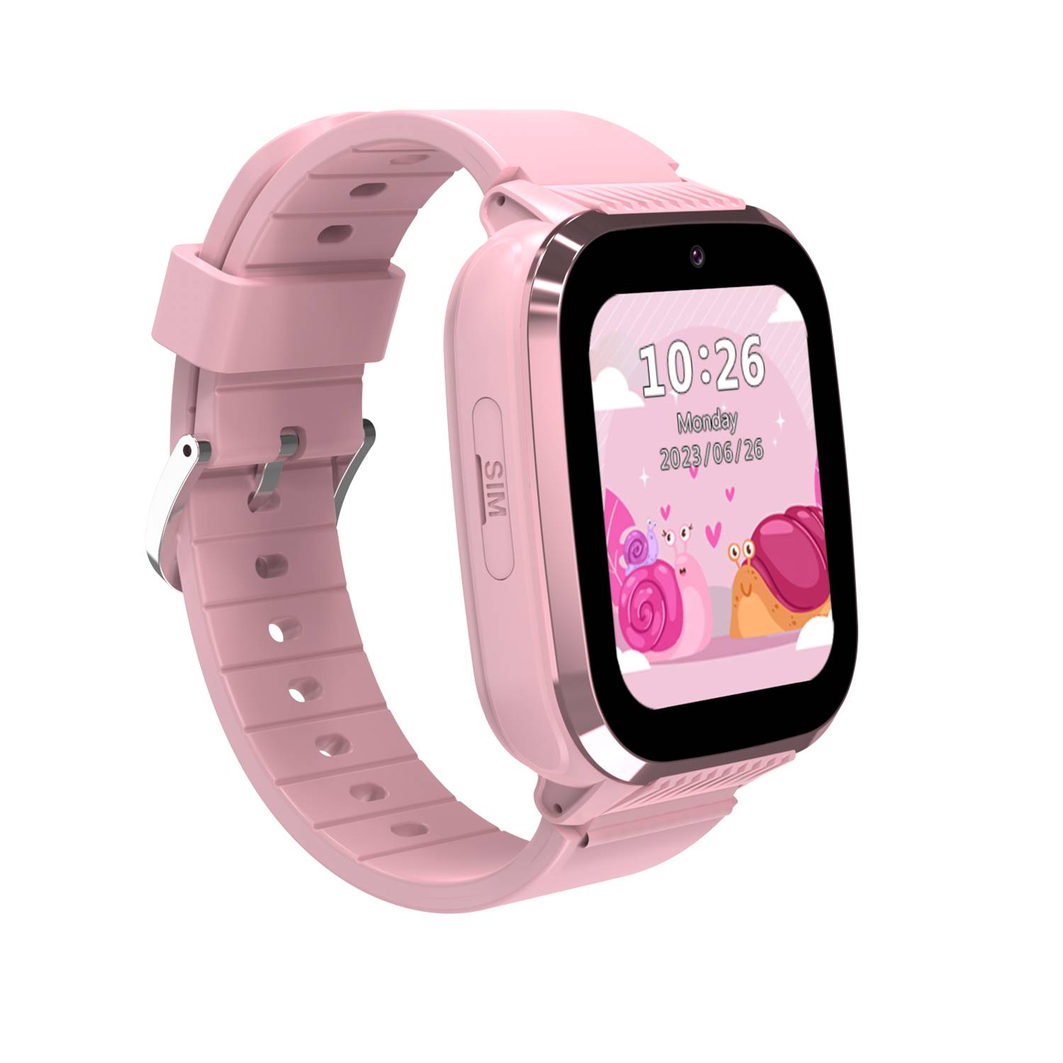 Buy Porodo 4G Kids GPS 1.85 inch Smart Watch Junicare in UAE Water Resistant Pink Color PD LFST003 PK