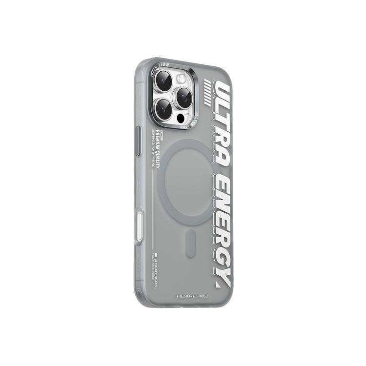 Green Lion Ultra MagSafe Case for iPhone 16 Pro, Ultra-Shockproof, Anti-Scratch Edge, Anti-Fingerprint, Powerful Attraction, Creative Sport Style - Natural Titanium