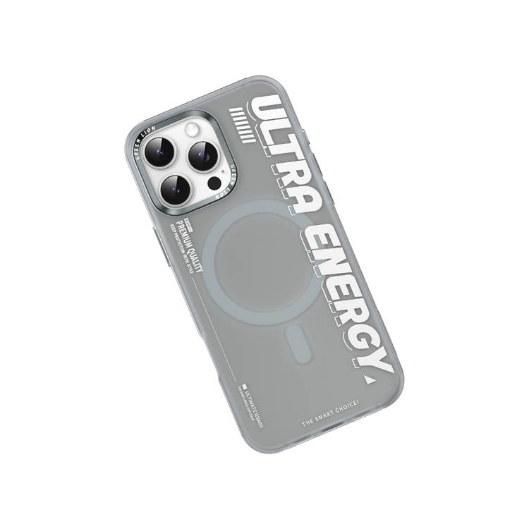 Green Lion Ultra MagSafe Case for iPhone 16 Pro, Ultra-Shockproof, Anti-Scratch Edge, Anti-Fingerprint, Powerful Attraction, Creative Sport Style - Natural Titanium