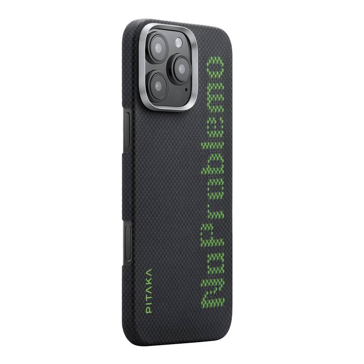Pitaka Aries Tactile Woven Case for iPhone 16 Pro Max, MagSafe Compatibility, Slim & Lightweight, Secure Grip, Raised Edge Camera - NoProblemo
