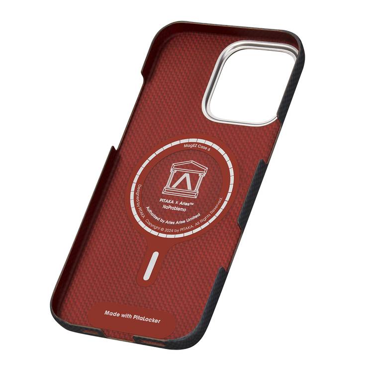 Pitaka Aries Tactile Woven Case for iPhone 16 Pro Max, MagSafe Compatibility, Slim & Lightweight, Secure Grip, Raised Edge Camera - NoProblemo