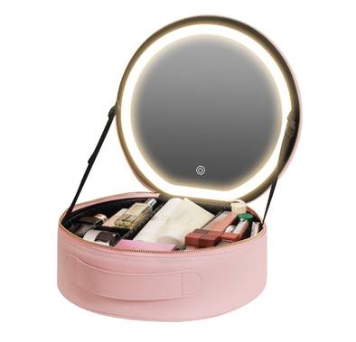 Green Lion Makeup Organizer Pro with 4K Mirror, Comfortab...