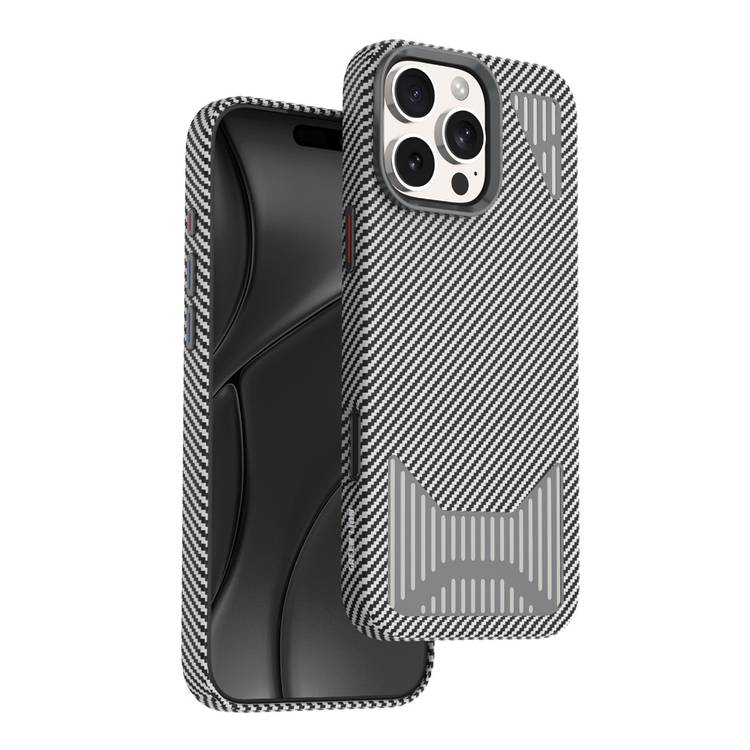 Green Lion MagSafe Metalshield Designed for iPhone 16 Pro Max with Metal Camera Rings and Buttons, Drop Protection, Made with Strong Magnets, Anti Scratch - Gray