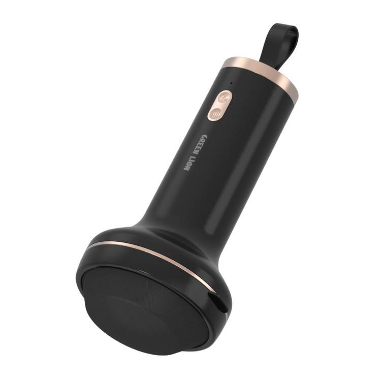 Green Lion Relax Pro Body Massager with 8 Interchangeable Heads, Five Massage Modes, Low Noise Motor, Portable Design, Type-C Charching - Black