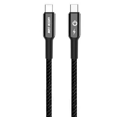 Green Lion USB-C to USB-C Braided Cable with 1m Length, 1...