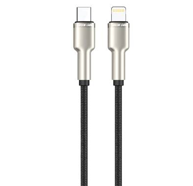 Green Lion USB-C to Lightning Braided Cable with 1m Lengt...