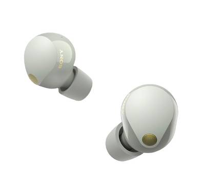 Sony WF-1000XM5 True Wireless Earbuds, Noise Cancelling, Small and Beautifully Designed, Multi Noise Sensor Technology, Head-Tracking Function, Comfortable and Secure - Silver
