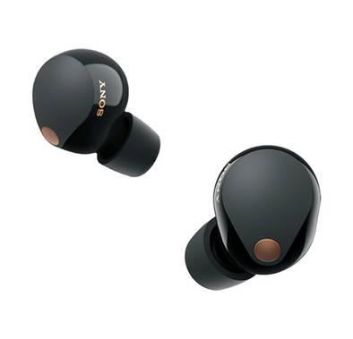 Sony WF-1000XM5 True Wireless Earbuds, Noise Cancelling, Small and Beautifully Designed, Multi Noise Sensor Technology, Head-Tracking Function, Comfortable and Secure - Black
