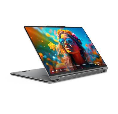 Lenovo Yoga 9 2-In-1 Convertible Laptop Notebook - Intel Core Ultra 7 155H, 16GB RAM, 1TB SSD, Intel Arc Graphics, 14-Inch 4K OLED, Windows 11 (Arabic/English) - Luna Gray