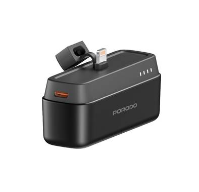 Porodo 5000mAh Power Bank with Lightning Connector, Power...