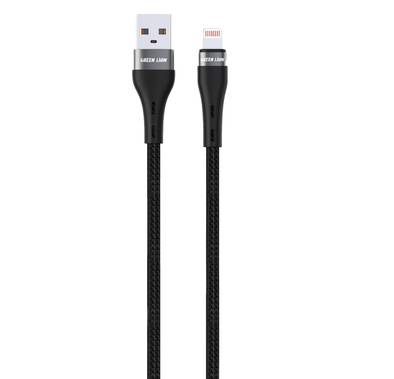  Green Lion USB-A to Lightning Braided Cable, 12W, Secure...
