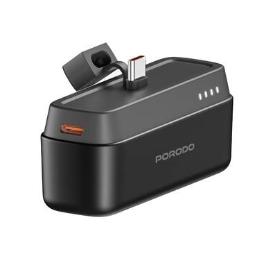 Porodo 5000mAh Power Bank with Type-C Connector, Power De...
