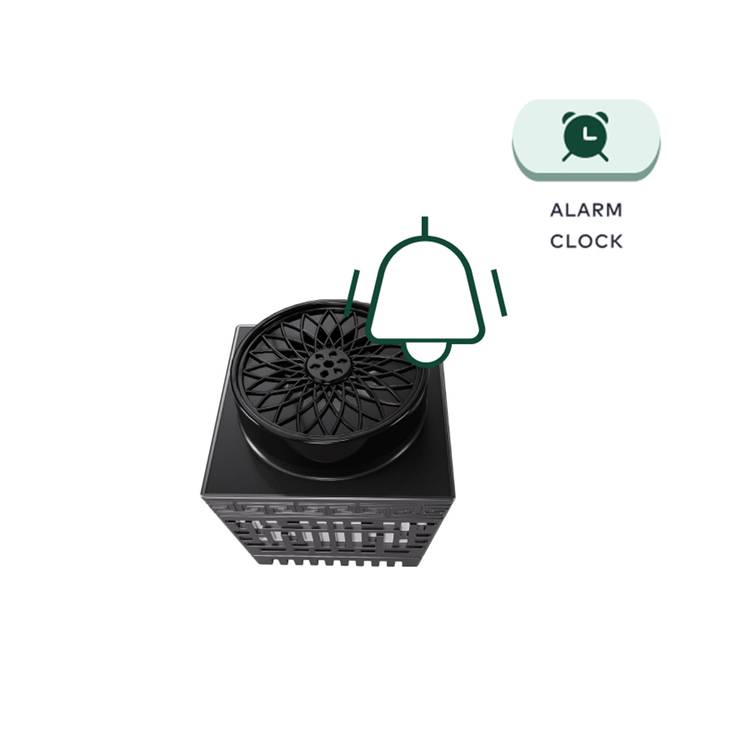 Green Lion Moon Bakhour Quran Speaker, 5 Hours Working Time, 2000mAh Battery, Bluetooth V5.1, 10m Transmission Range - Black