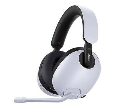 Sony InZone H7 Gaming Headset with 40 Hours Battery Life, Flip-Out Microphone, Powerful Bass Frequencies, 360 Spatial Sound - White