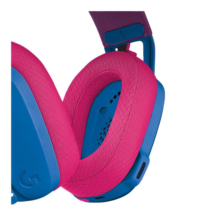 Logitech G435 Wireless Gaming Headset with Sound Insulating Storage Foam, Virtual Microphone ARM, Lightweight Comfort, 18 Hours Battery Life - Blue and Raspberry