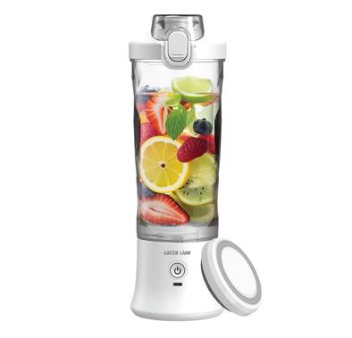 Green Lion Ultimate Blender, 600mL Jar Capacity, 6 Powerful Blades, Normal/Pulse Modes, Handy Loop, Direct drink, Two Blend Modes - White