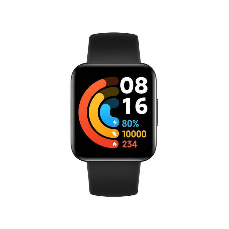 Xiaomi POCO Smartwatch, up to 14 Days Battery Life, 1.6" AMOLED Display, Bluetooth 5.0, Android & iOS, Heart Rate Tracking, Breathing Training, Stress Monitoring, Accelerometer, Gyroscope, Electronic Compass, GPS - Black